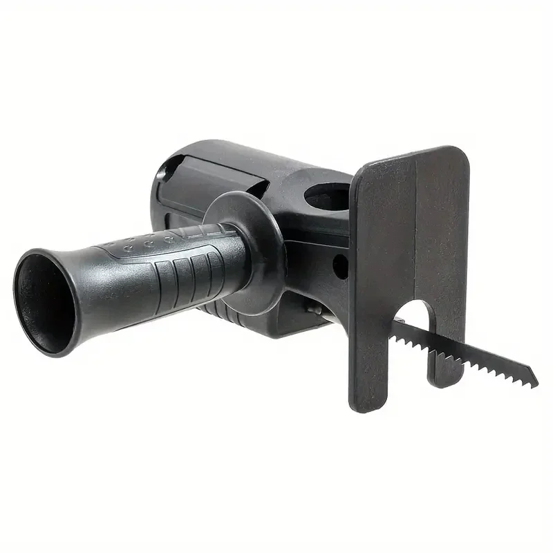 Reciprocating Saw Adapter, ABS+High Speeding Steel, Portable Electric Jig Saw for Wood Metal Cutting, Ergonomic Handle