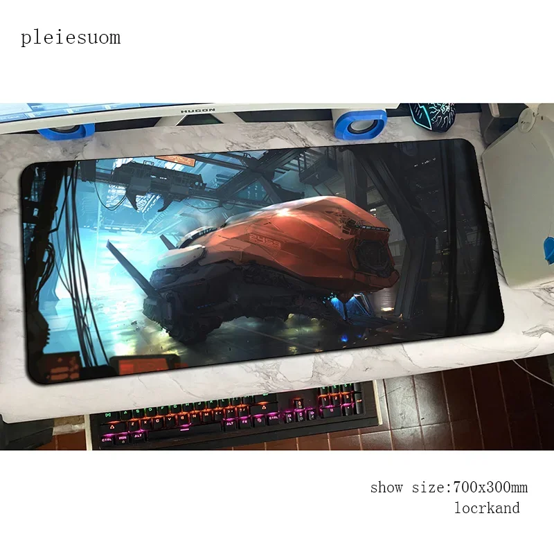 لوحة ماوس سفينة الفضاء الخيال العلمي، حصير نمط كتلة، حصيرة ماوس الكمبيوتر، ملحقات الألعاب، لوحة ماوس كبيرة لطيفة، ألعاب لوحة المفاتيح، ألعاب الكمبيوتر