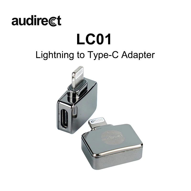 Audirect LC01 T-1 Lightning для аудиокабеля адаптера Type-C для iPhone с USB DAC/AMP Beam 2