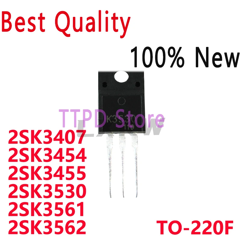 5/PCS New Original 2SK3407 K3407 2SK3454 K3454 2SK3455 K3455 2SK3530 K3530 2SK3561 K3561 2SK3562 K3562 TO-220F In Stock