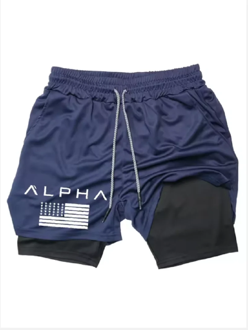 

2026 Running Basketball 2 in 1 Quick Dry Men's Gym Sports Shorts Workout Jogging Pants Breathable Phone Pants M-3XL