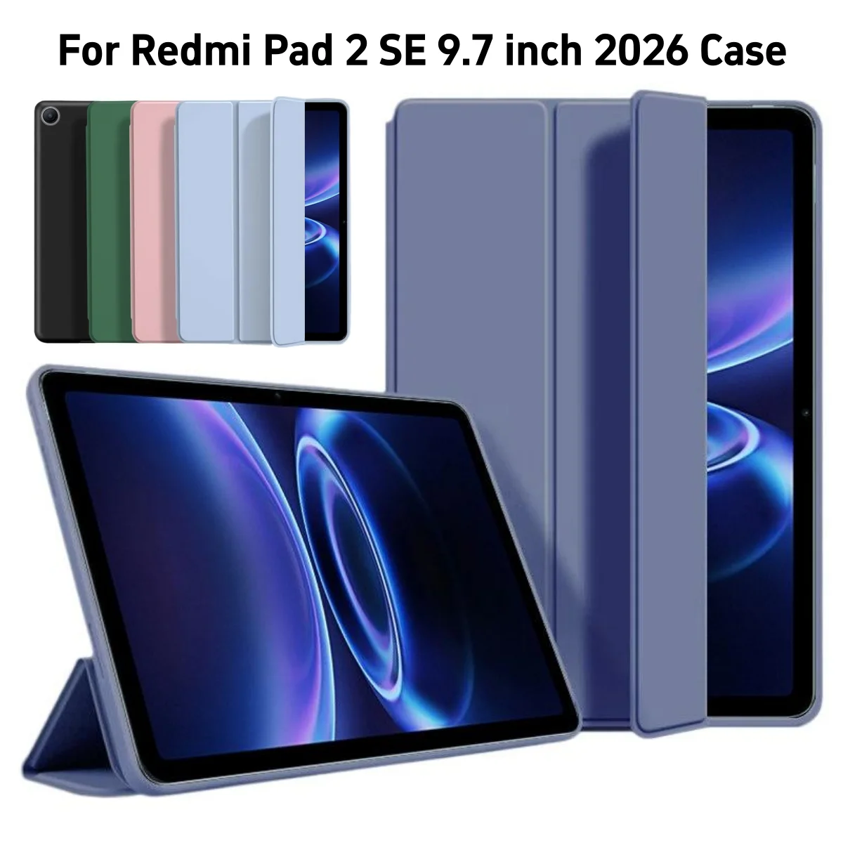 Funda magnética inteligente con función de activación/desactivación automática para Xiaomi Redmi Pad 2 SE 9.7 (2026) y Redmi Pad 2 de 9.7 pulgadas