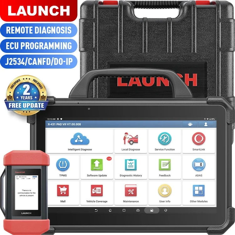 المهنية lau nch X431 Pad 7 Elite X-431 Pad Vii ob d 2 ECU البرمجة والترميز السيارات مركبة ماسح ضوئي تشخيصي