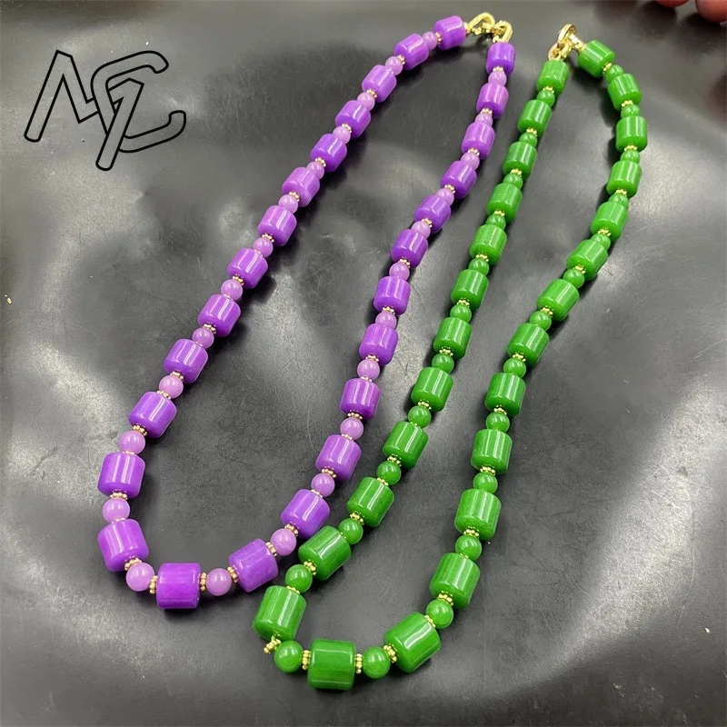 Natural Hetian Jade Jasper Bead Necklace Charms Jewelry Couple Personalized Beaded Bangle Men Women Holiday Gifts