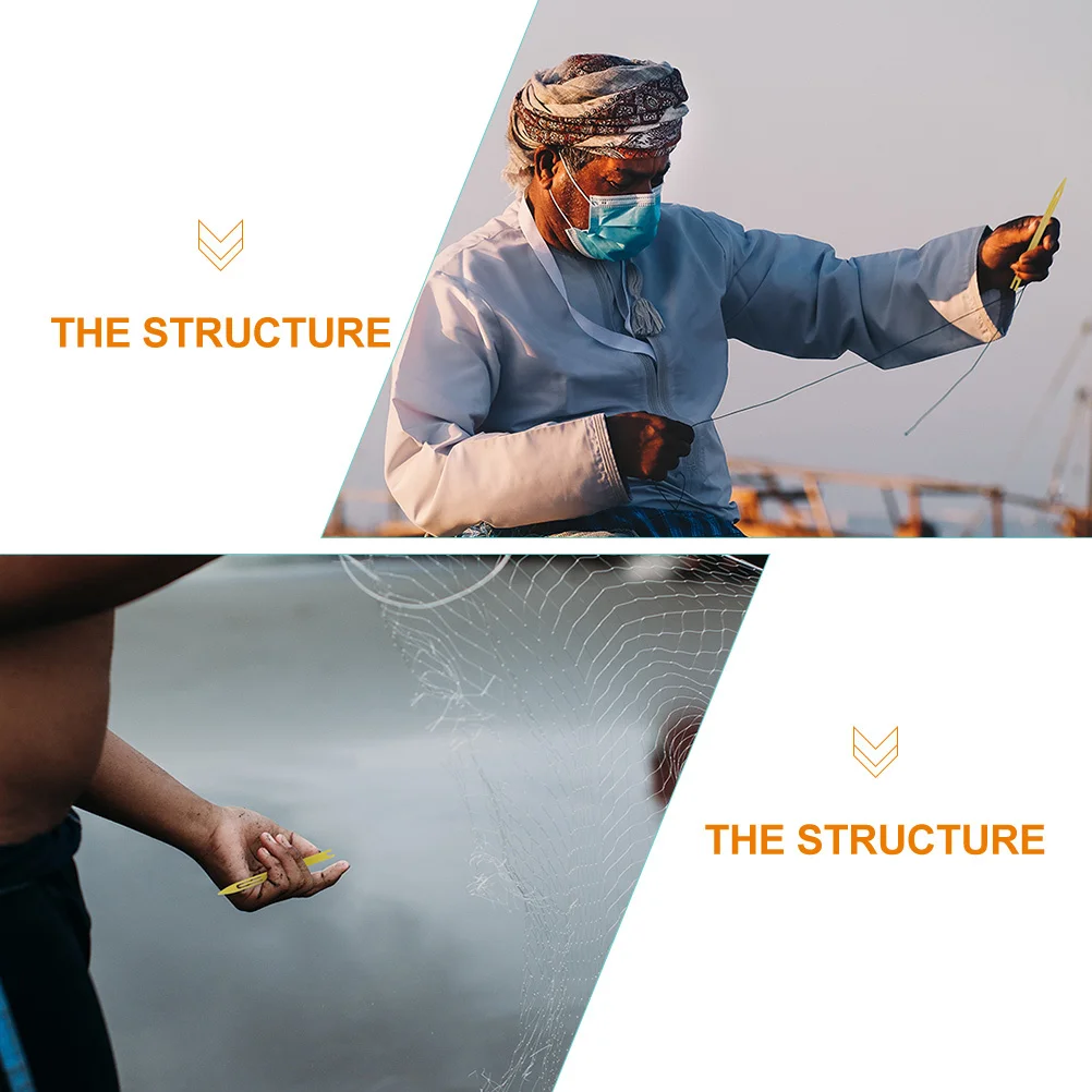 

40 Pcs Mending Shuttle Fishing Netting Repair Kit Cast Needle Suite Needles Plastic