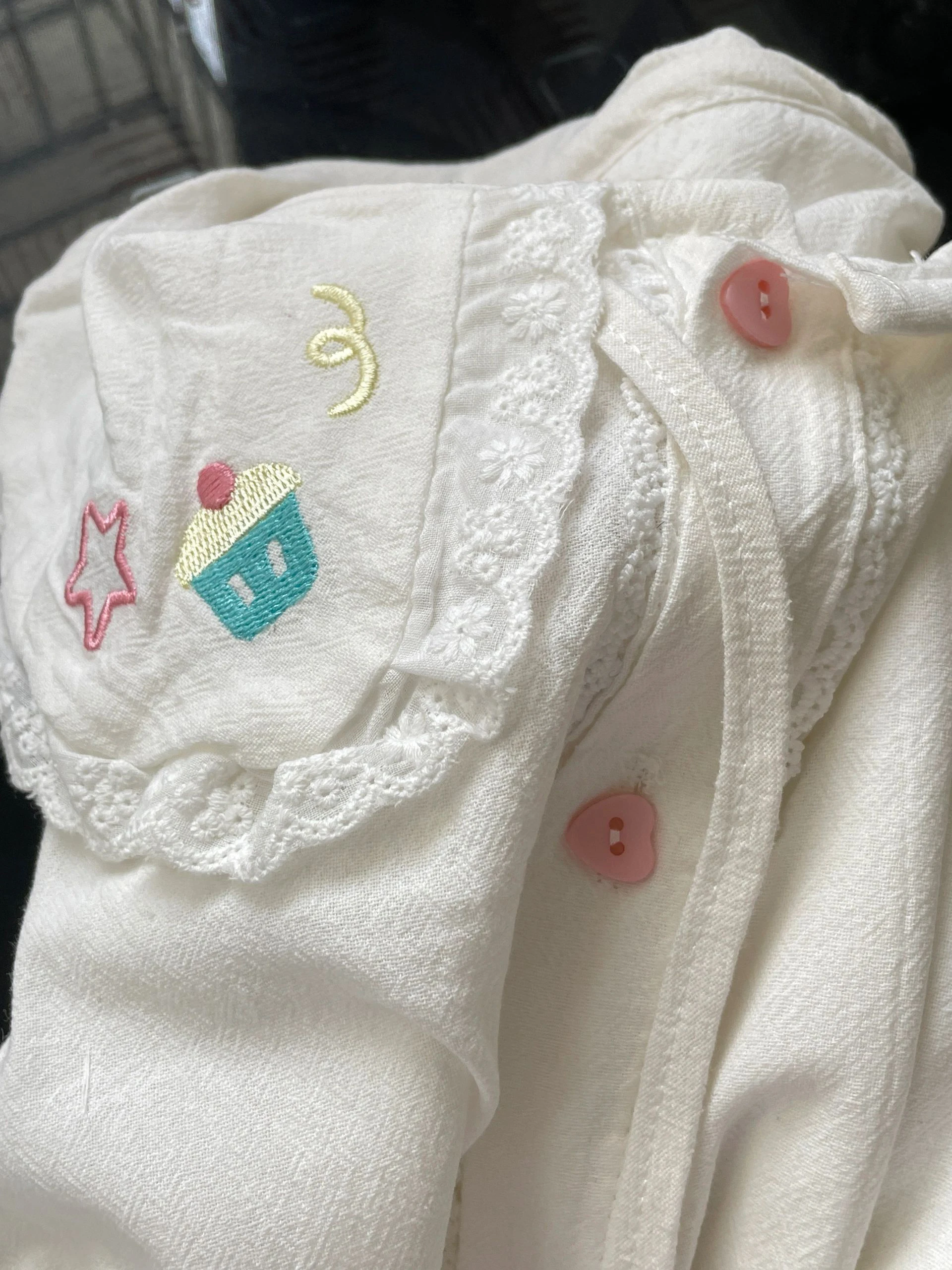 

Cute Doll Collar Long Sleeve White Shirt Women's Summer New College Style Retro Versatile JK Top Soft Girl Korean Fashion
