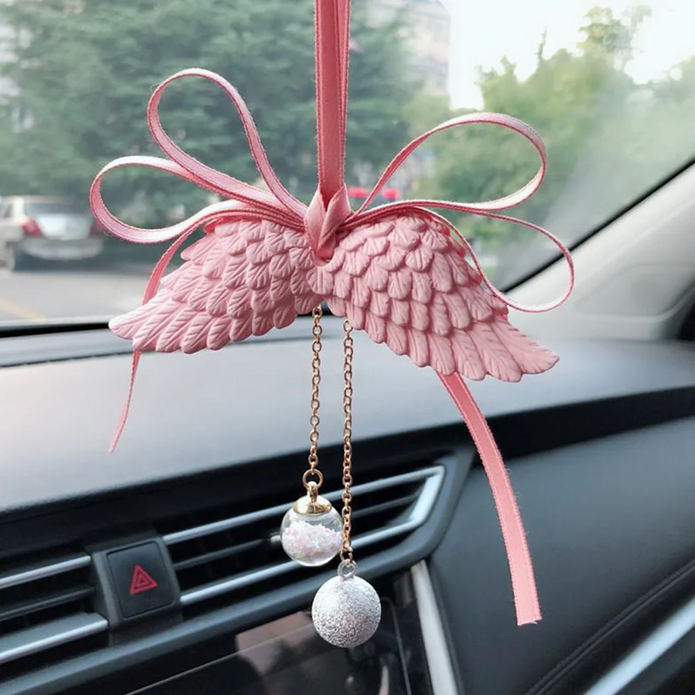 

Wing Shaped Car Perfume Pendant 3D Design Rear View Mirror Accessories Fragrant nament for Auto InteriorDecoration Gift