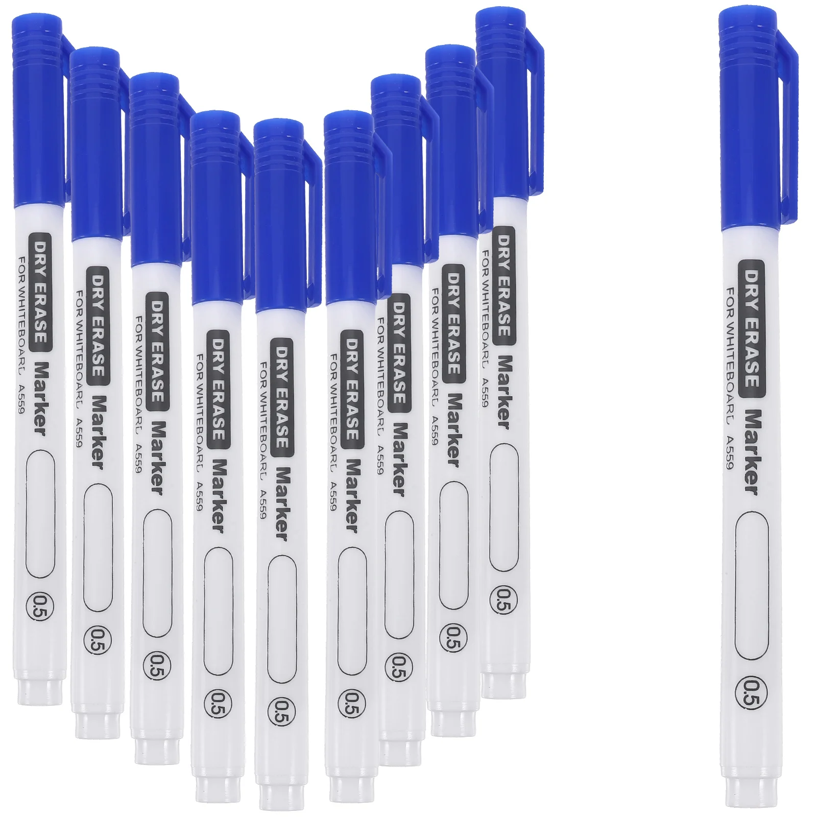 10 pçs 5mm marcadores de quadro branco ponta fina seco apagável material escolar marcador professor marca caneta para mesa