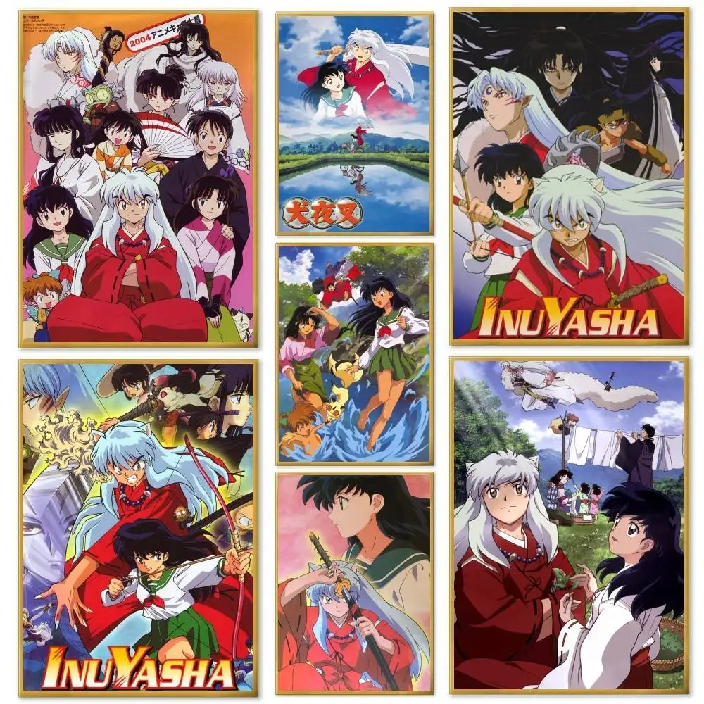 Anime Classic Inuyasha Poster And Prints Wall Art Pictures For Modern Bedroom Game Room Home Decor