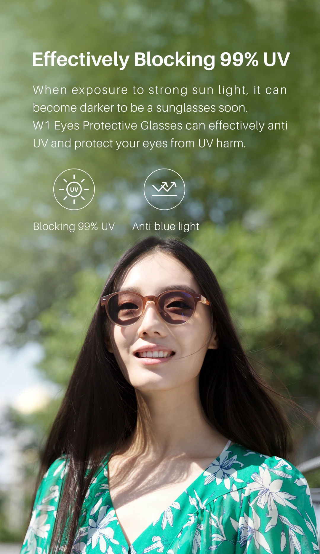 Qukan Anti-Blaulicht-Brille W1, photochrome Schutzbrille, 35% Blaulichtfilter, modulares Design für den Alltag. – Detail 7