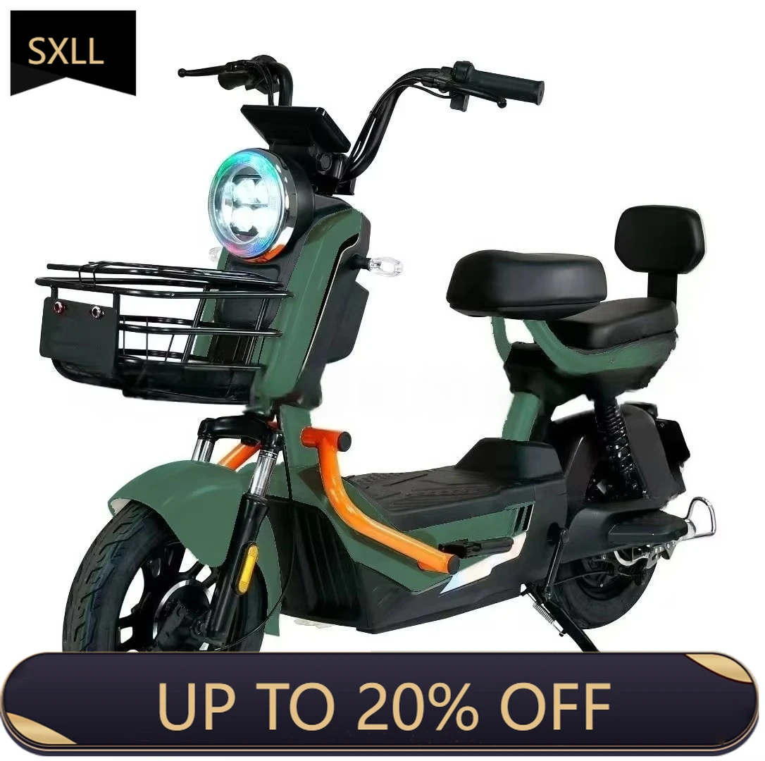 

SXLL High-quality 48V 350W adult electric bicycle, with rear hub motor, double shock absorber, long battery life, two-wheeled t