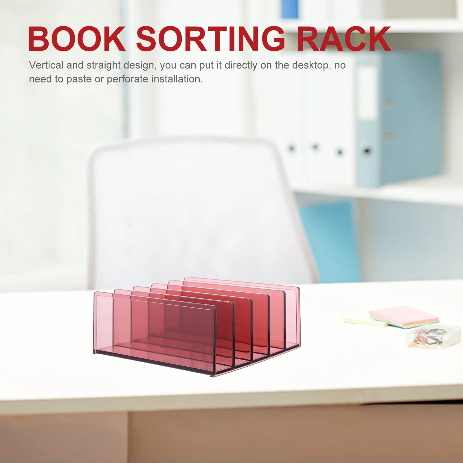 File Organizer Desktop Stand Holder Book Rack Books Office Storage Folder for Organiser