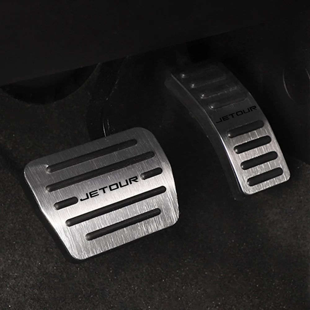 For Chery Jetour X70S 2019 2020 2021 2022 2023 Aluminum Car Fuel Accelerator Brake Pedals Non-Slip Cover Case Pads Accessories