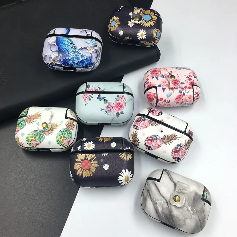 Вспышка с рисунком ананаса фламинго для Airpods 1 2 3, Противоударная Защитная крышка для Airpods Pro 2019 2022