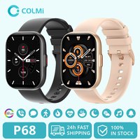 COLMI P68 Smartwatch 2.04'' AMOLED Screen 100 Sports Modes 7 Day Battery Life Support Always On Display Smart Watch Men Women