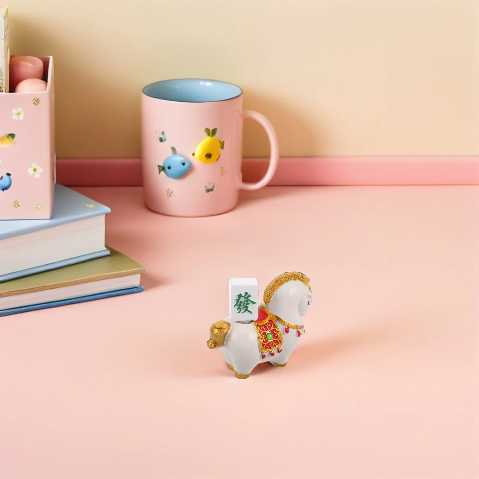 

Resin Year of The Horse Standing Sculpture Home Office Desk Shelf Decorative Horse Ornament Symbol of Fortune and Artistic Decor