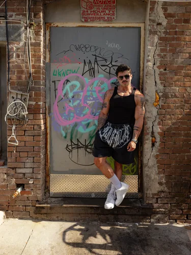 Imagen 2 del producto Pantalones cortos deportivos y fitness estampados a la moda para hombre, pantalones casuales de baloncesto y correr de cinco pulgadas de verano