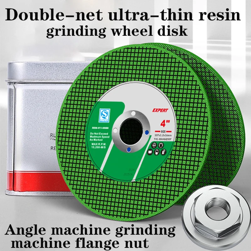 قرص طحن رفيع للغاية مقاس 4 بوصة لقطع وطحن وتلميع وقطع الفولاذ المقاوم للصدأ، مزيج خاص من ثور الألومنيوم