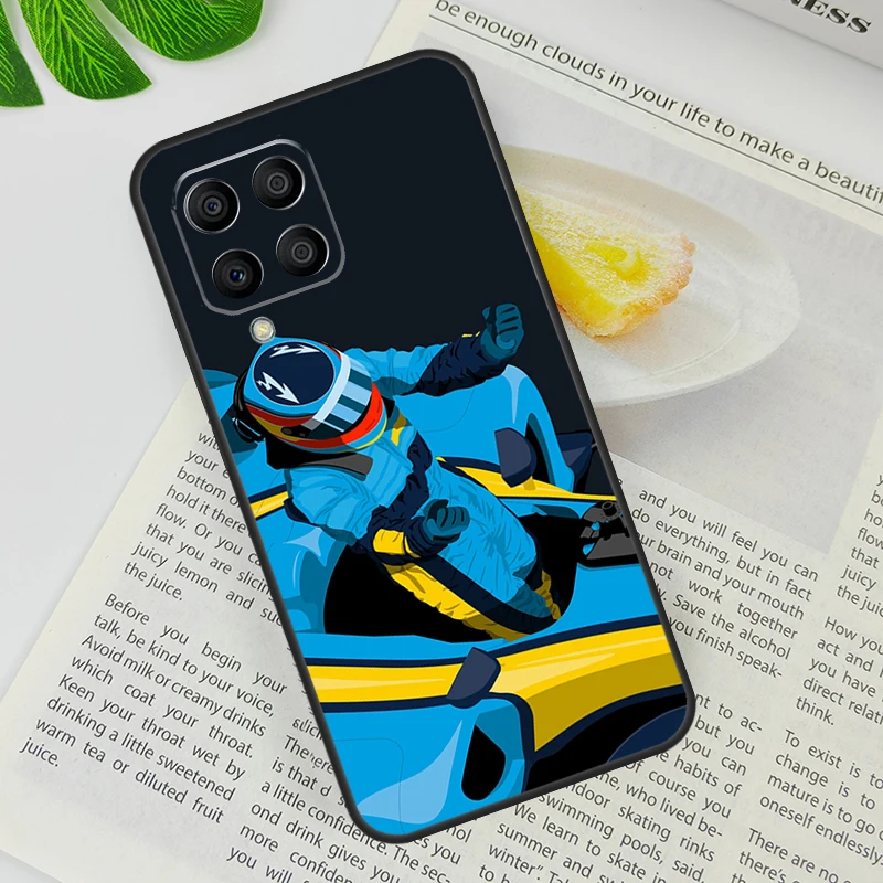 F1 Racing Fernando Alonso Case For Samsung Galaxy M23 M13 M33 M53 M12 M32 M52 M11 M31 M51 M14 M34 M54 M30s M31s Cover