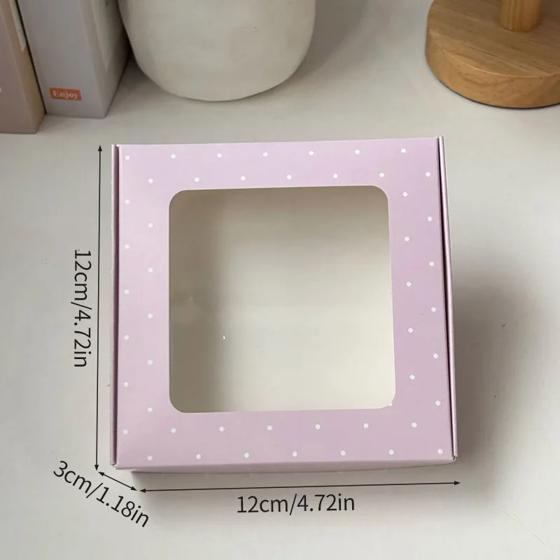 Kraft Paper Gift Boxes with Window, 1/5 PCS