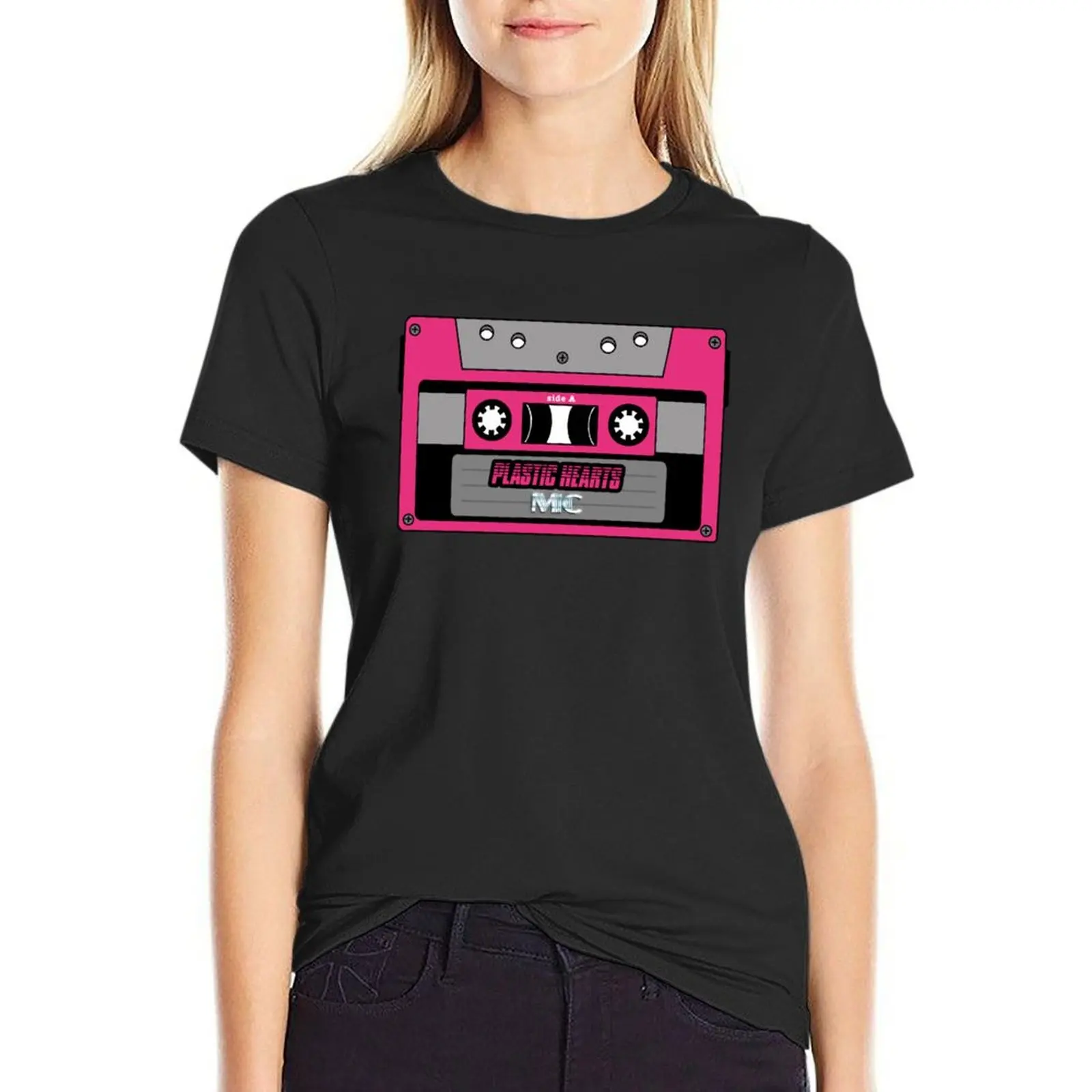 

Mixtape album Plastic Hearts Miley Cyrus T-Shirt kawaii clothes plus size tops blanks Women clothing