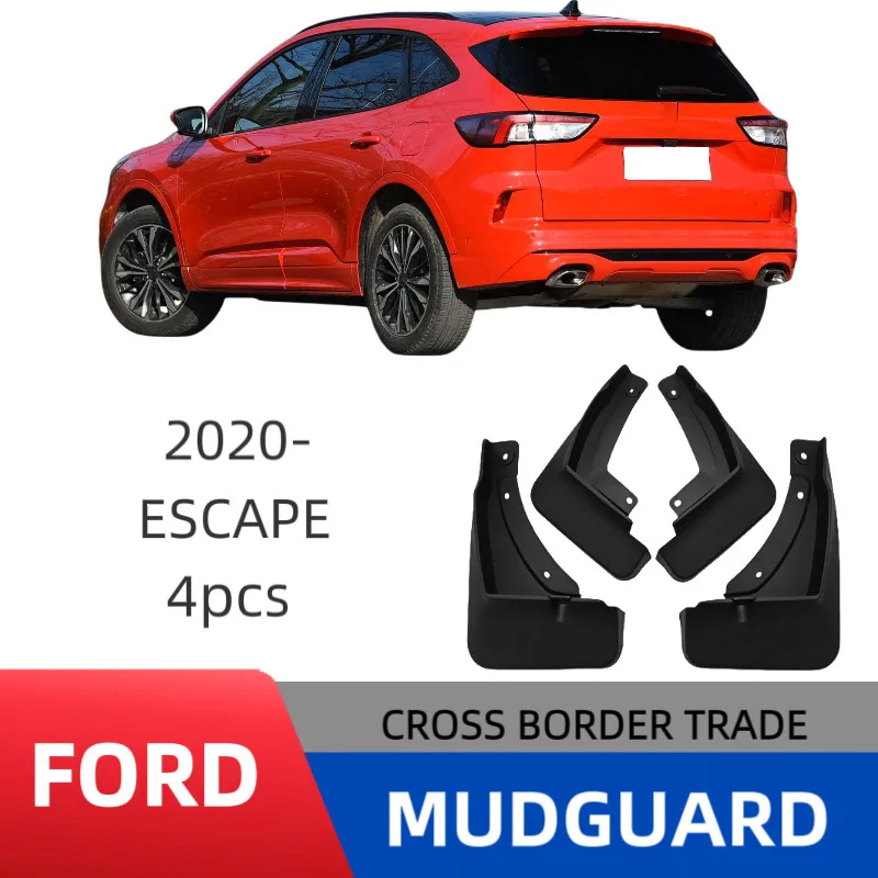 

4PCS For Ford Escape 2020 Car Mudguards Cover Front and Rear Parts Splash Proof Cars Mudguard Mud Flaps Wheel Guards Accessories