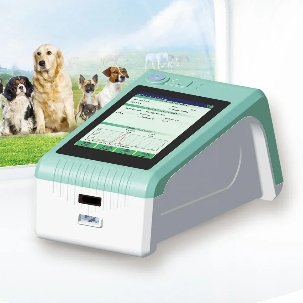 Mini Automatic Progesterone Animals Pet Vet Veterinary Hormone Rapid Test Poct Fluorescence Immunoassay Quantitative Analyzer