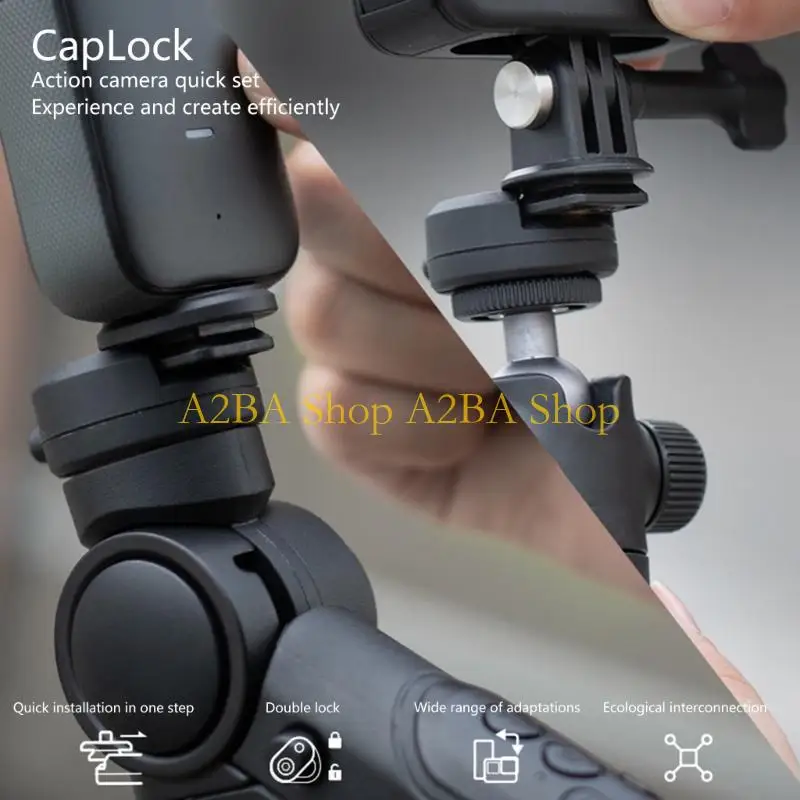 A2BA 5PCS TRIPODS TRIPODS ADAPTER يدعم التثبيت 4 في اتجاه ل