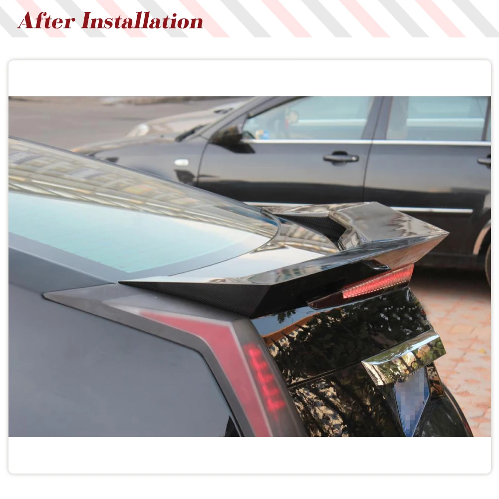 Carbon Fiber Rear Spoiler for Cadillac CTS Coupe 2009-2015 Custom Parts Trunk Lip Spoiler Rear Wing Spoiler HighKick Spoiler