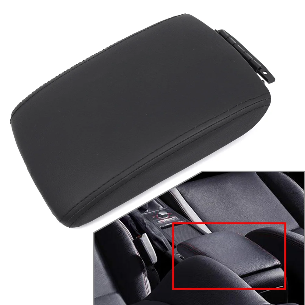 92114FG000JC Leather Front Center Console Armrest Box Cover Lid Replacement Black For Subaru Impreza