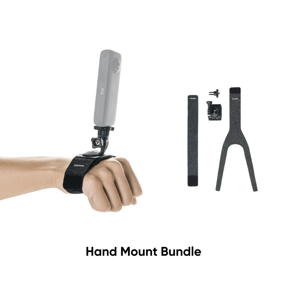 

Hand Mount Bundle Free your hands for immersive action shooting for Insta360 ONE X2 ONE R Action Camera Accessories