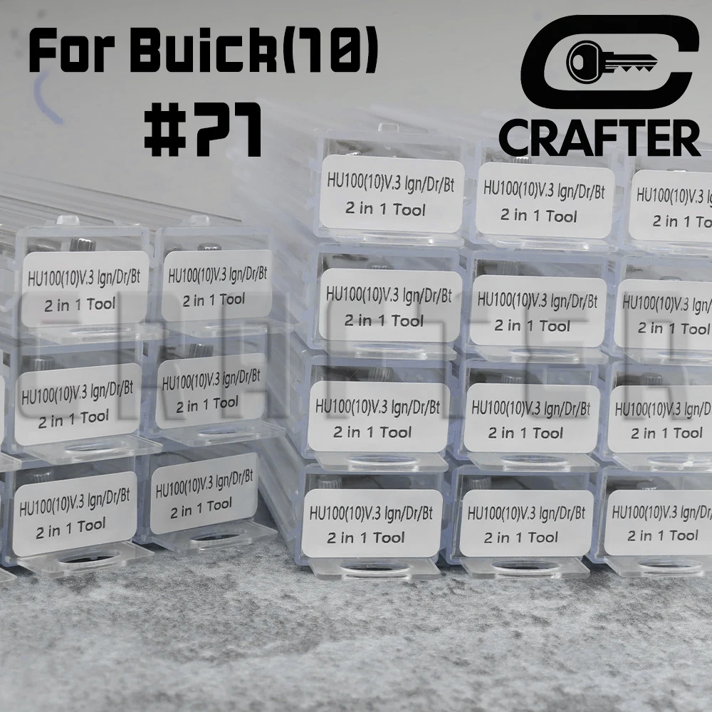 Key Crafters LISHI Tool 2 in 1 HU100 (10) V.3 für Buick Chevrolet Blade # 71
