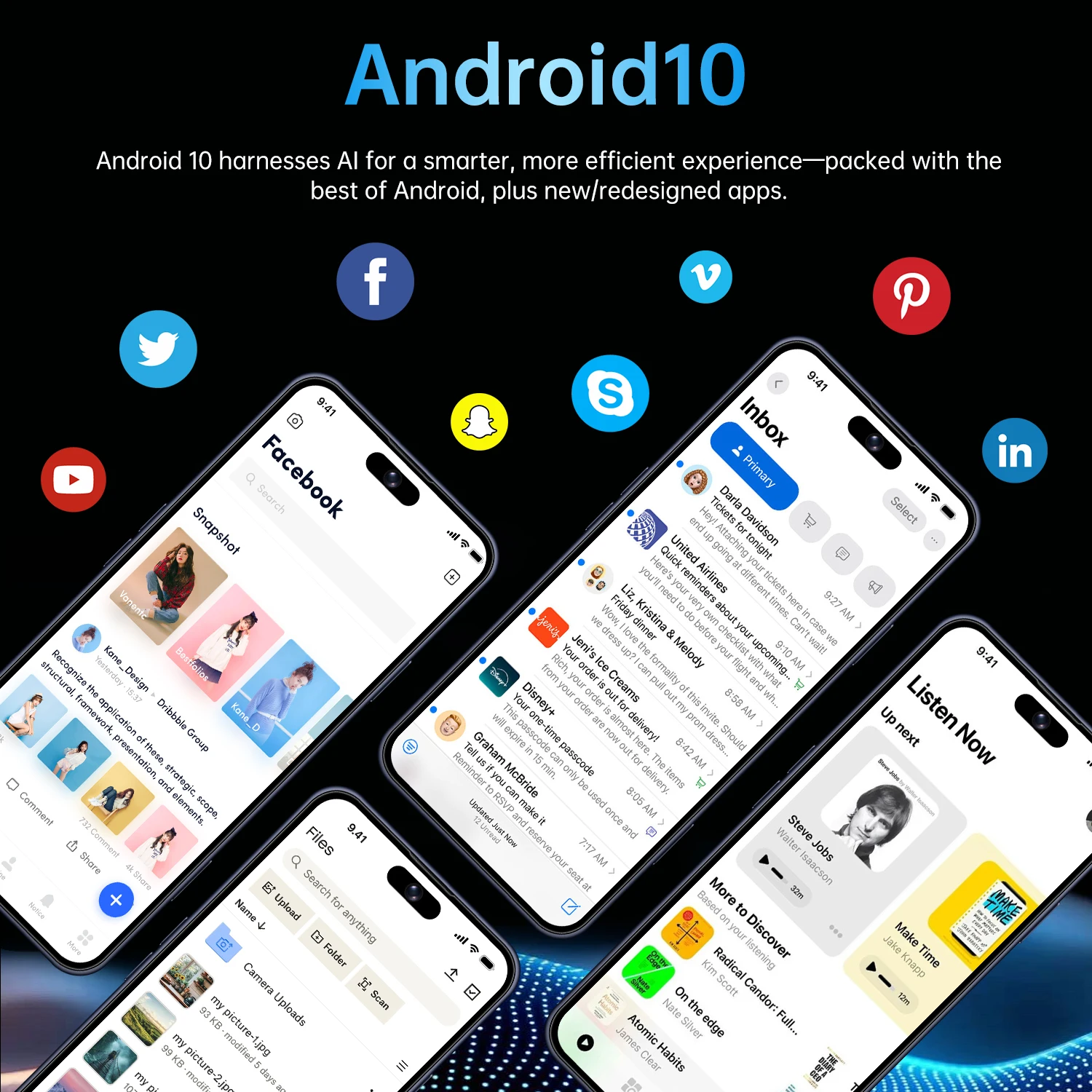 IVMI 17Pro Max Smartphones 3GB+16GB Android10.0 Dual SIM 5+13MP Fingerprint Face ID Google Play Store 4G Cheap Mobile Phones