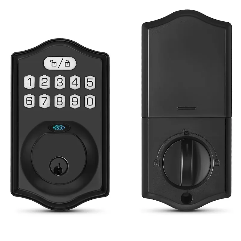 Fingerprint Door  Smart Deadbolt  Keyless Entry Door  Electronic Keypad  Easy to Install Ideal for Entry