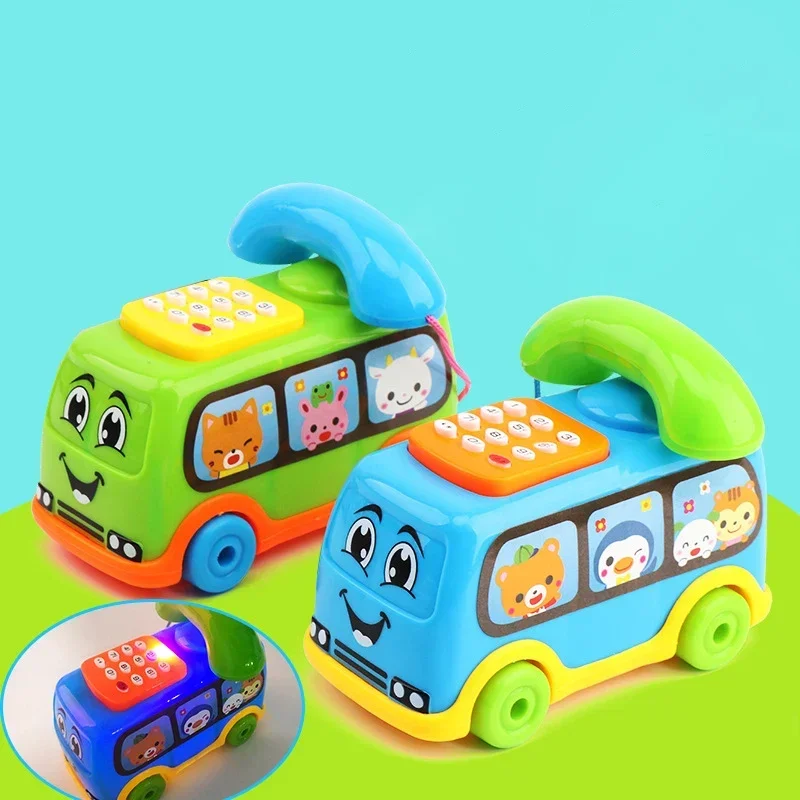 Baby Cartoon Music Car canto per bambini telefono auto giocattolo educativo macchina per la prima educazione giocattolo ragazzi ragazze regalo di natale