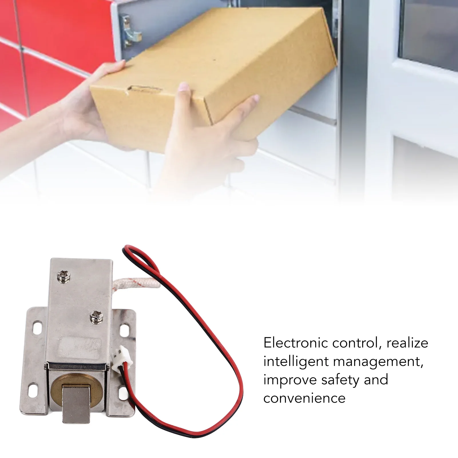 Cabinet Locks Waterproof Rugged Small   Safe Electromagnetic Lock for Home Outdoor Waterproof Electronic Lock