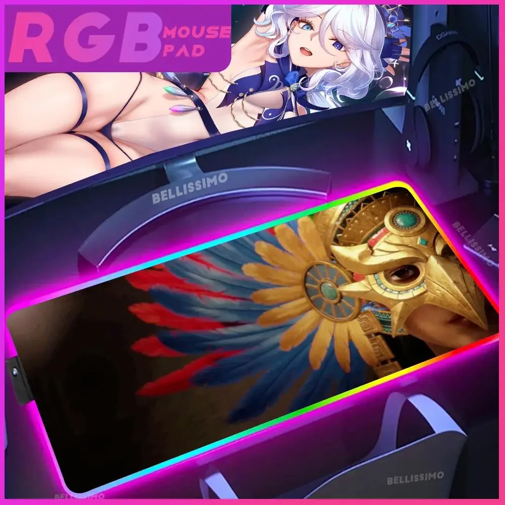 

Role Playing Indie Soulmask keyboard Mouse Pad RGB Gaming Mouse Pad gamer Large Cool Keyboard Desk Game Rubber No-slip Mouse Mat