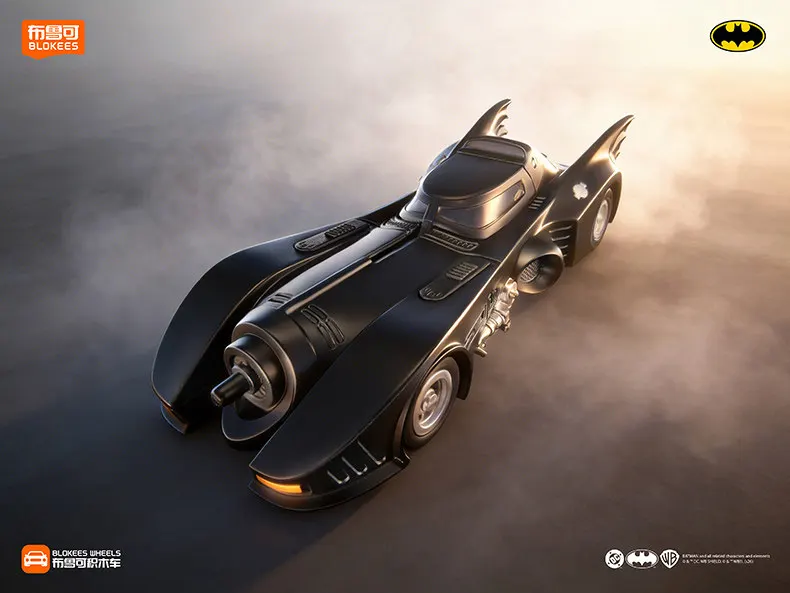 Blokees Wheels Batman E01 Gotham Shadow Batmobile Building Block Car Collectible Toy Figure For DC Comic Superhero Collectors view 3
