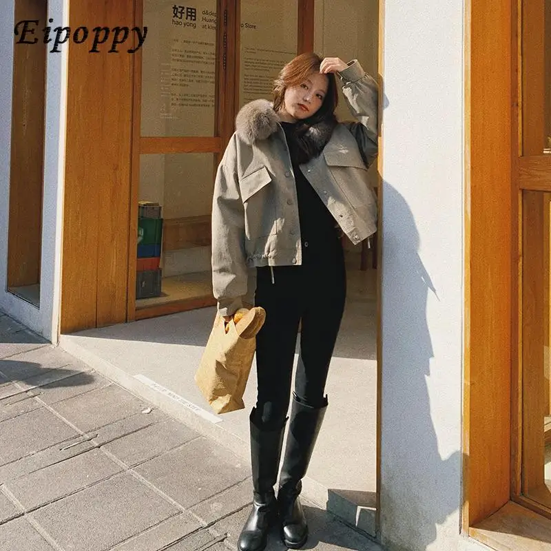 Cappotto abbigliamento invernale da donna nuovo abbigliamento in cotone giacca corta in cotone autunno e inverno in pile