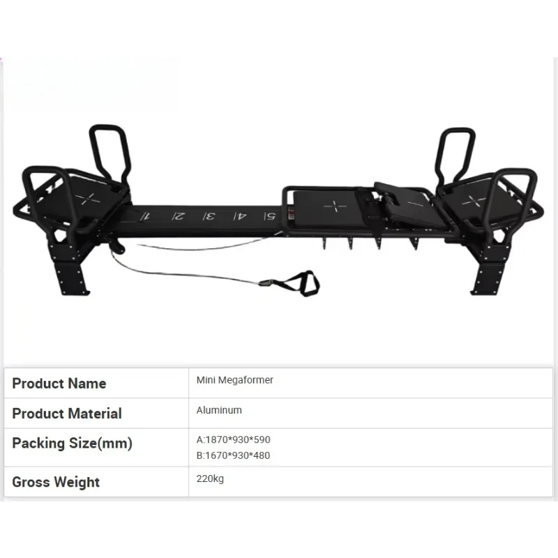 High Quality Aluminum Reformer Machine - Adjustable Pilates Reformer Machine for Home and Commercial Studios