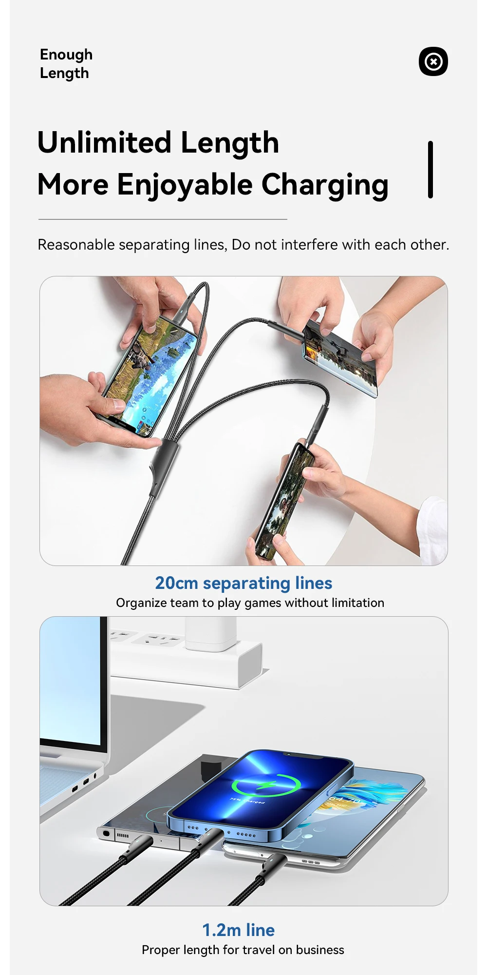 Essager 3 in 1 USB Type C Cable Micro USB Wire Charger For iPhone 14 13 12 X Pro Max Samsung Xiaomi PCPO Mobile Phone Data Cord