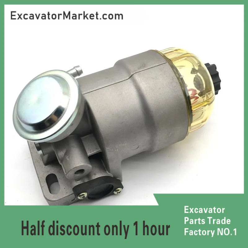 

Excavator Accessories Doosan daewoo dh DX55 60 75-9C oil-water separator assembly water cup paper filter element