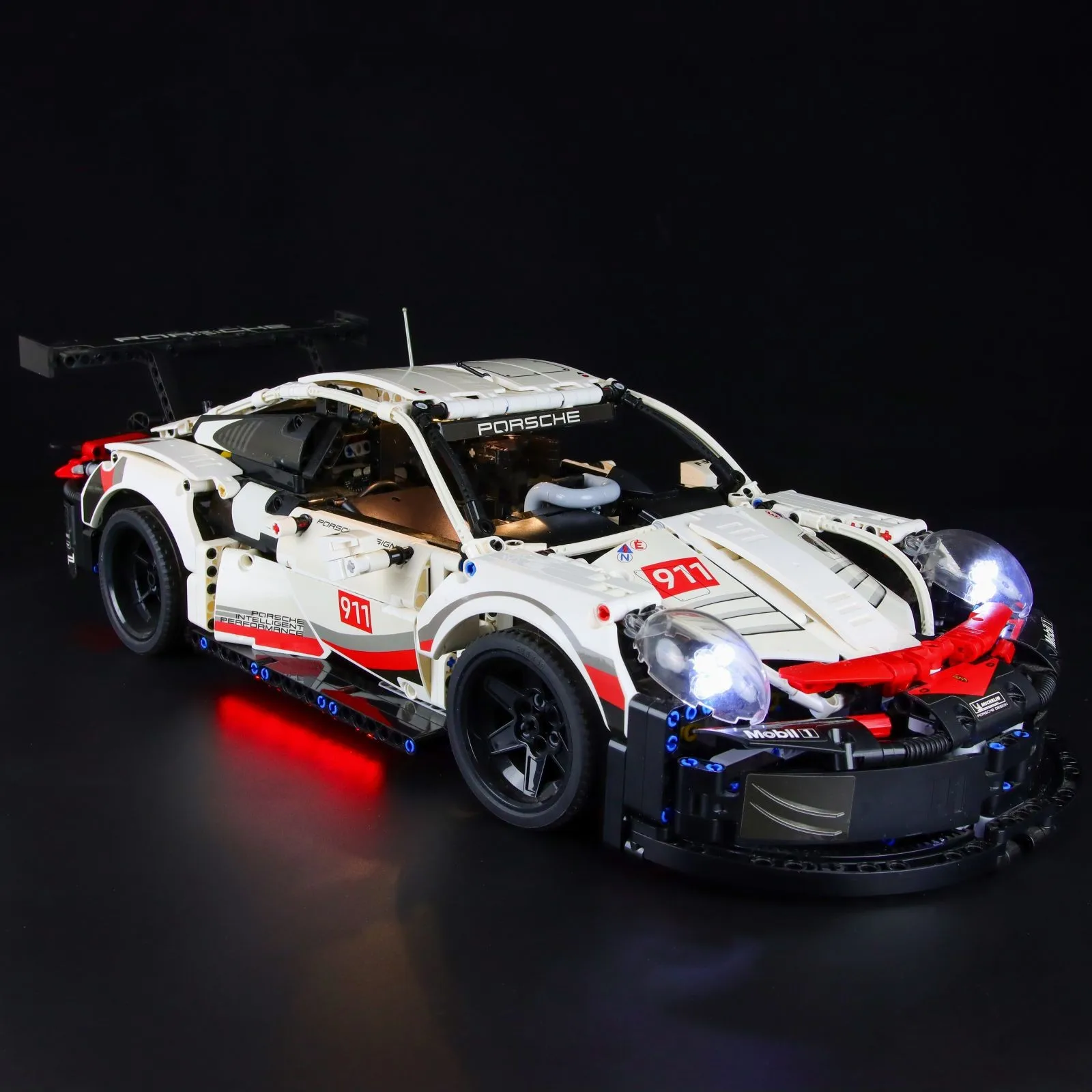 (Não inclui blocos de construção) luz LED para LEGO 42096 Technic Porsche 911 RSR DIY lâmpada decorativa com caixa de bateria