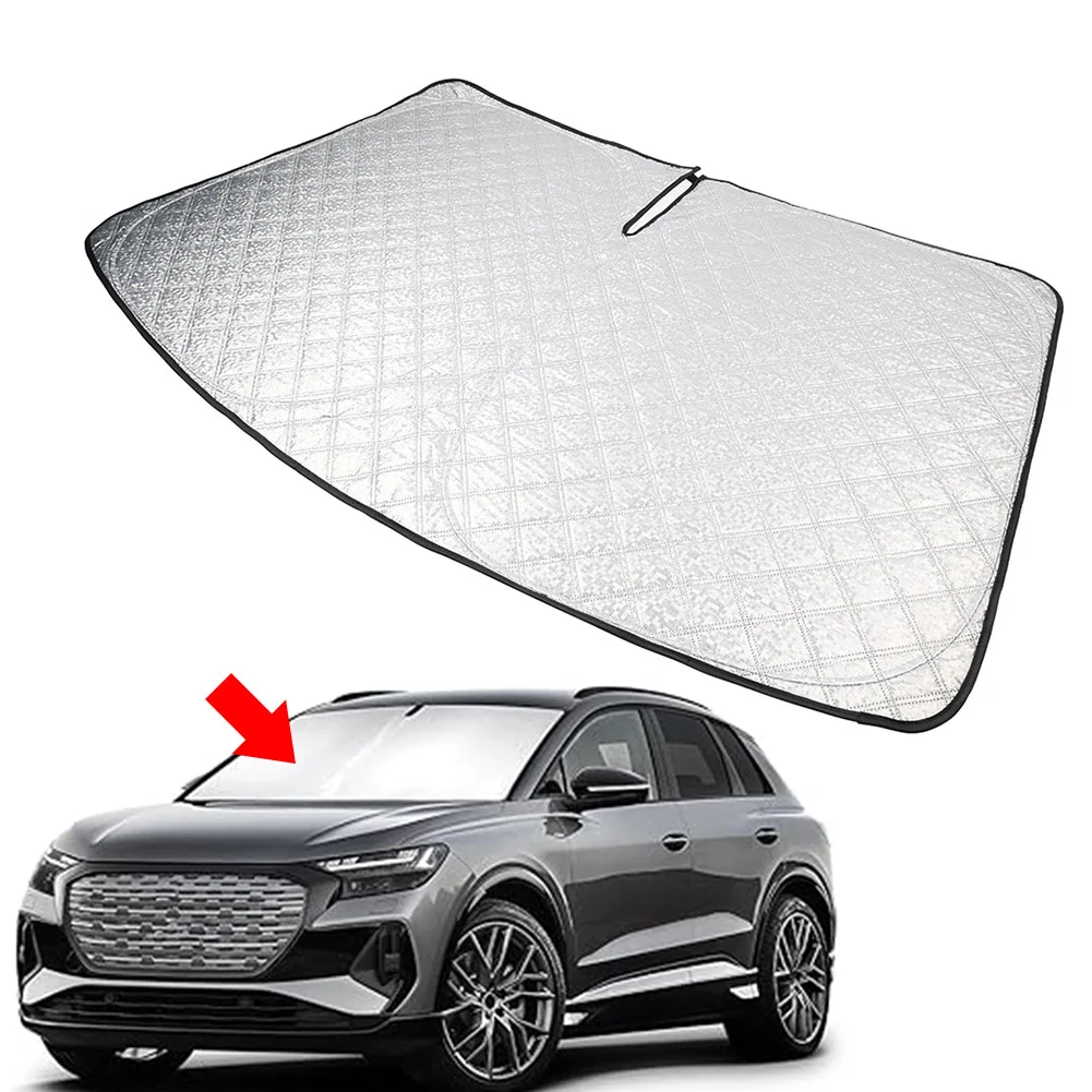 Car Windshield Sun Shade Cover Foldable Front Window Sun Visor Protector For Audi Q4 E-tron Etron 2022-2023 2024 2025
