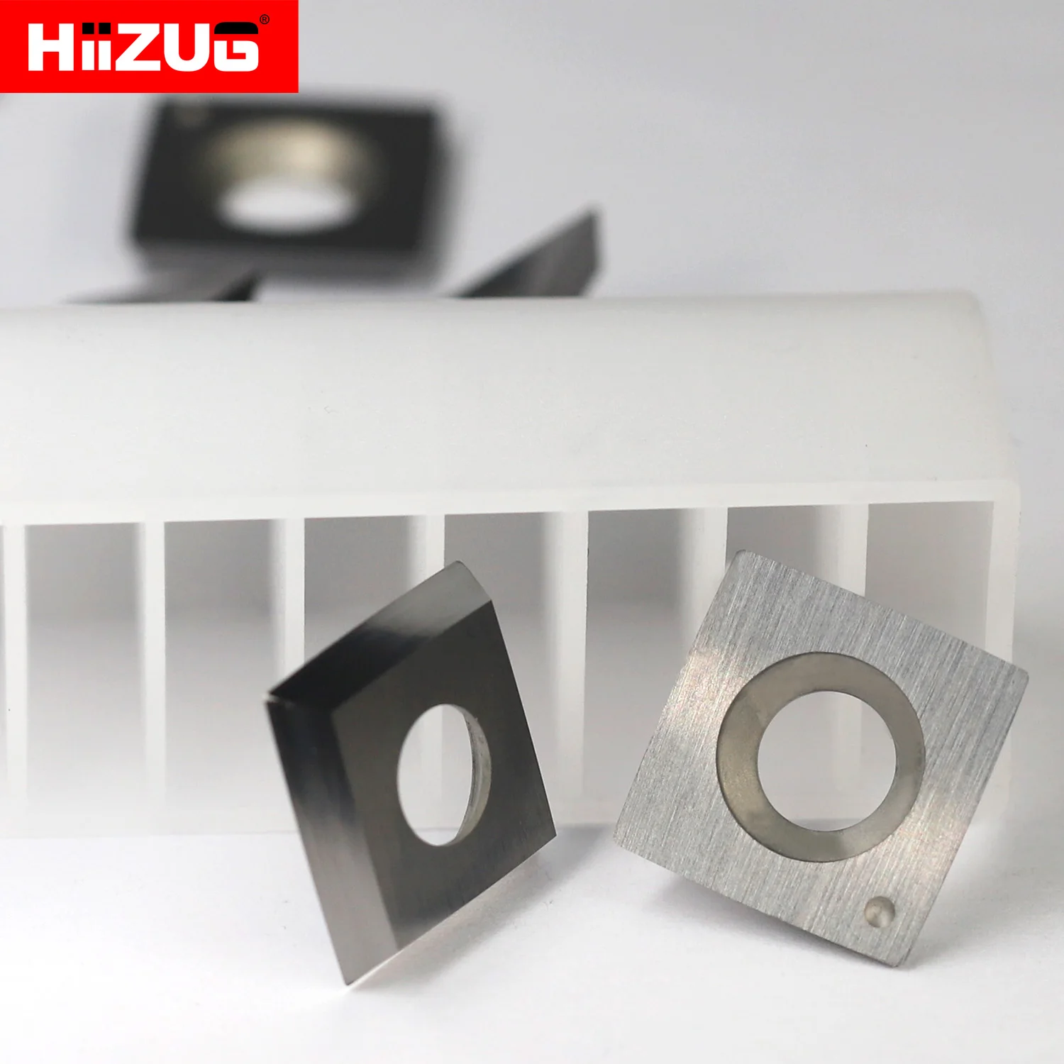 

13.8mm/14mm/15mm Square Carbide Inserts Cutter - 4R0.5mm 10pcs, for Helical Planer Woodturning Lathe Tool Carpentry Tools