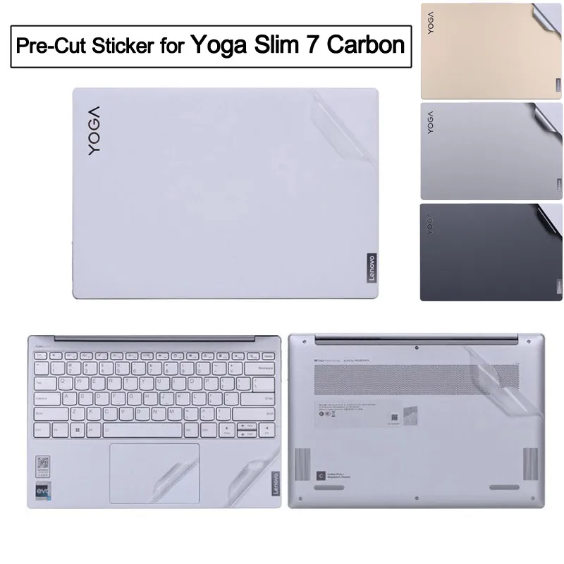Wstępnie przycięta naklejka winylowa na 2023 2022 Lenovo Yoga Slim 7 Carbon 13IRP8 13IAP7 13ITL5 14ACN6 TPU Keyboard Cover 13 14
