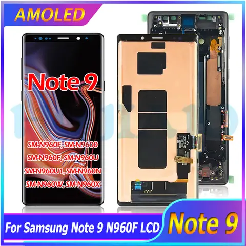 6.4" Super AMOLED For Samsung Note 9 LCD Display Touch Screen Digitizer For Samsung Note9 N9600 N960F N960U N960 LCD Replacement