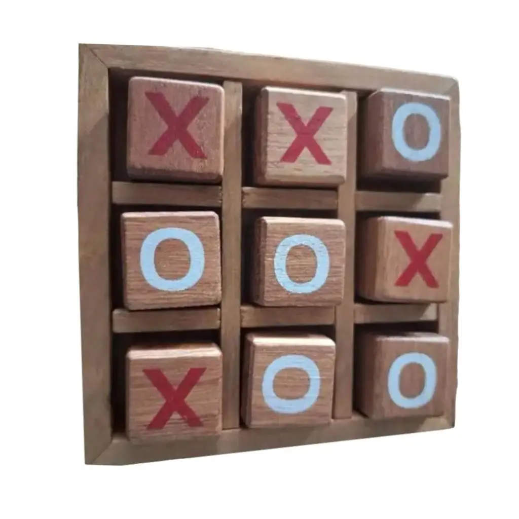 Classic Wooden Toe Game for Indoor Fun and Family Gatherings