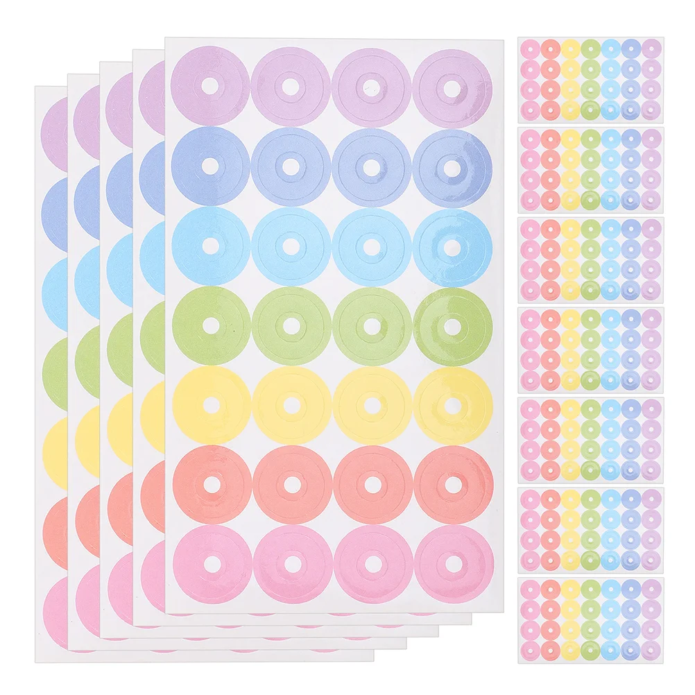 

40 Sheet Protective Sticker Label Hole Reinforcement Stickers Paper Repair Binders Notebooks Calendars School Home Libraries