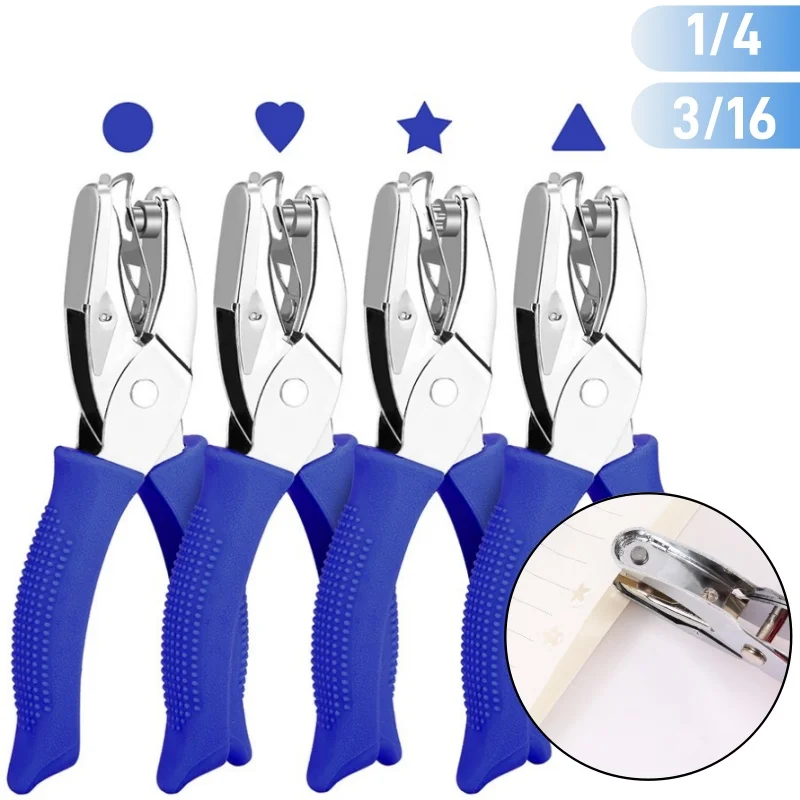 

Cute Single Hole Puncher Scrapbooking Paper Punches Kawaii Star Heart Circle Hole Punch DIY Craft Shape Cutter Perforator